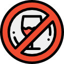 alcohol not allowed
